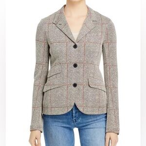 rag & bone Slade Check Print Blazer size 14